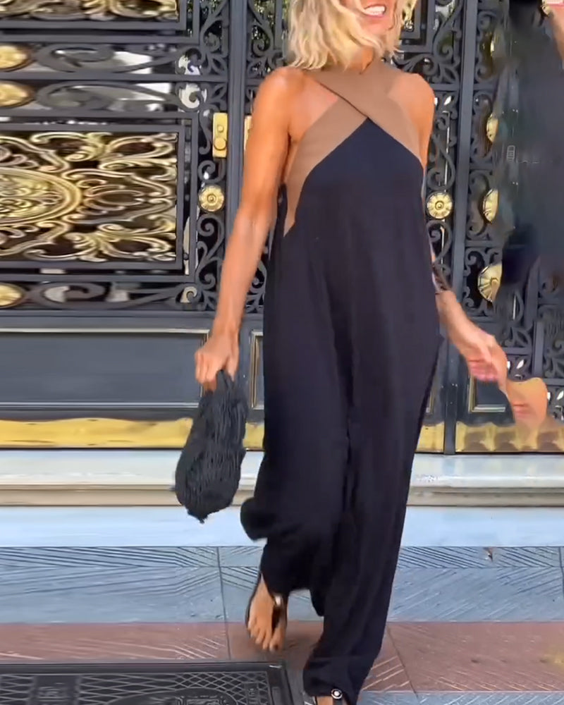 Vestido maxi decote cruzado costas abertas feminino elegante para ocasião especial