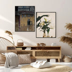 Moldura para foto clássica preta para parede e mesa, retangular 30x46cm