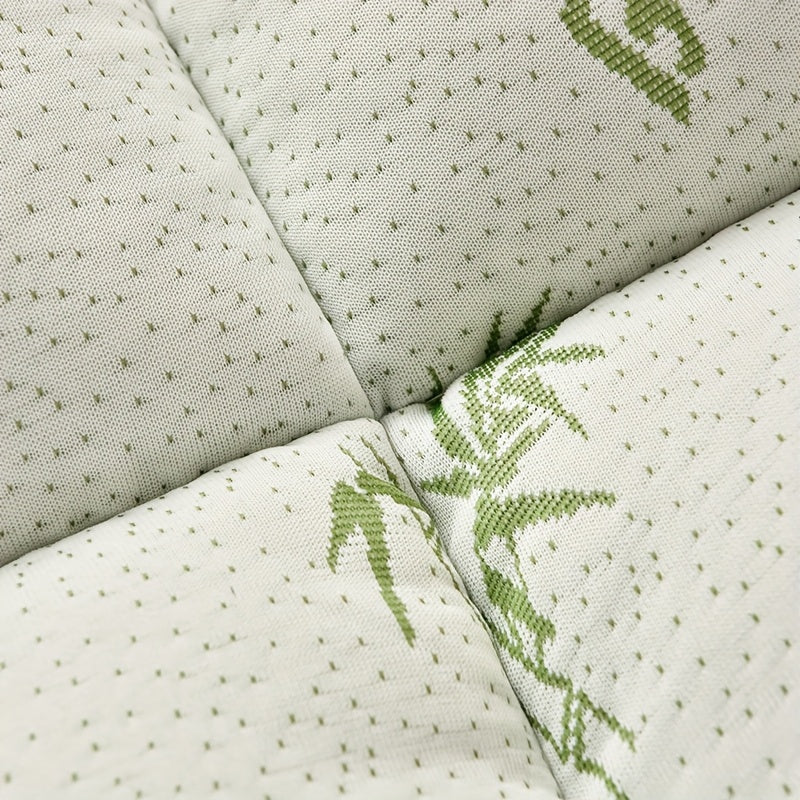 Topper de colchão king size bambu viscose com suporte lombar e efeito refrescante