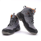 Sapatos de segurança com biqueira de aço e malha respirável antifuros ISO 20345