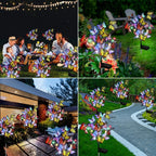 Luzes solares de borboleta para jardim, 56 LEDs, IP65, decoração exterior