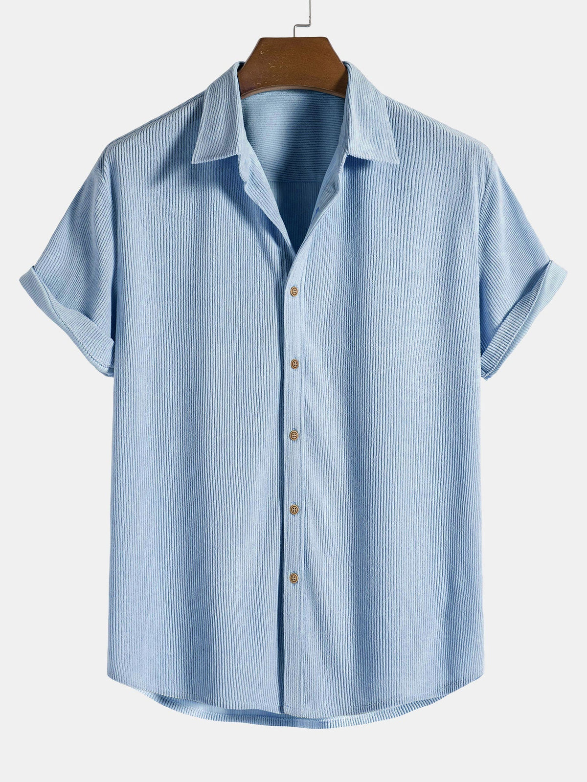 Conjunto masculino de verão manga curta com calças coordenadas, tecido respirável regular fit