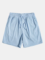 Conjunto masculino de verão manga curta com calças coordenadas, tecido respirável regular fit