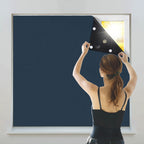 Cortinas blackout portáteis sem fios em poliéster para quarto e sala