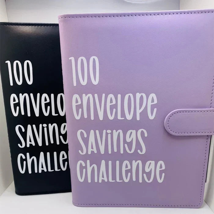 Pasta de Desafio 100 Dias planner de metas A5 colorida e motivacional