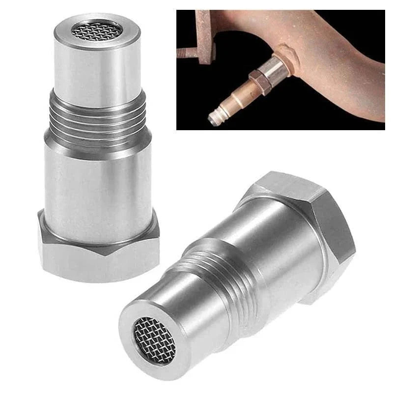 Adaptador Sensor O2 elimina luz check engine rosca M18x1.5 aço inoxidável