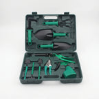 Kit de jardinagem 10 peças com mala de transporte e ferramentas completas para jardim