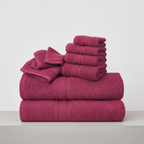 Conjunto de toalhas 10 peças em algodão egípcio 450 g/m², alta absorção e secagem rápida