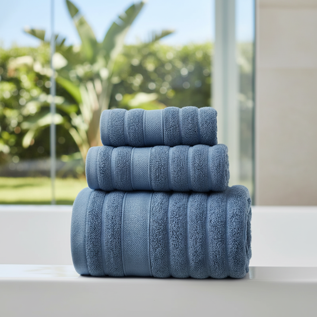 Conjunto de toalhas 100% algodão macias e absorventes