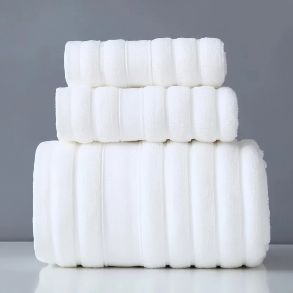 Conjunto de toalhas 100% algodão macias e absorventes