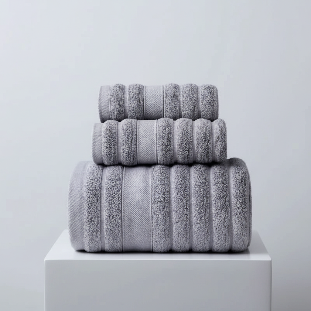 Conjunto de toalhas 100% algodão macias e absorventes