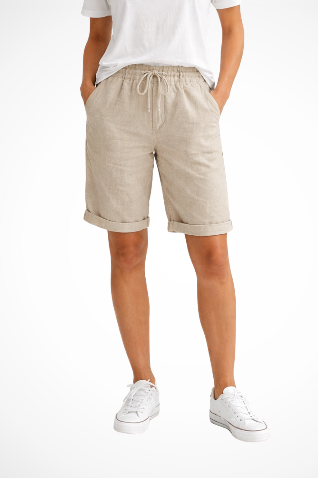 Shorts Mujer Lino | Cintura Ajustable | Cómodo Verano
