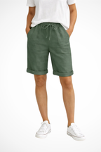 Shorts Mujer Lino | Cintura Ajustable | Cómodo Verano