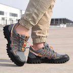 Sapatos de segurança com biqueira de aço leves e antiderrapantes, proteção anti-esmagamento e sola Kevlar