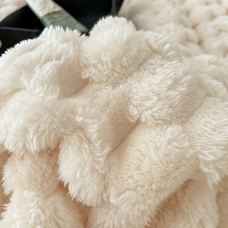Manta de microfibra suave e leve para sofá, cama e viagem, padrão riscas