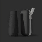 Guarda-chuva de viagem compacto com estojo impermeável rígido dobrável 14 cm