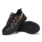 Sapatos de segurança com biqueira de aço leves e antiderrapantes, proteção anti-esmagamento e sola Kevlar