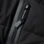 Casaco puffer feminino com cinto e capuz integrado acolchoado inverno