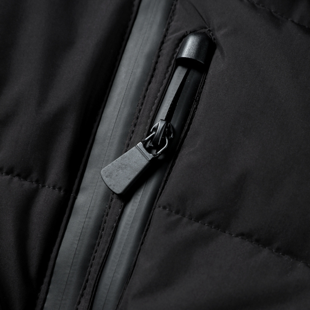 Casaco puffer feminino com cinto e capuz integrado acolchoado inverno