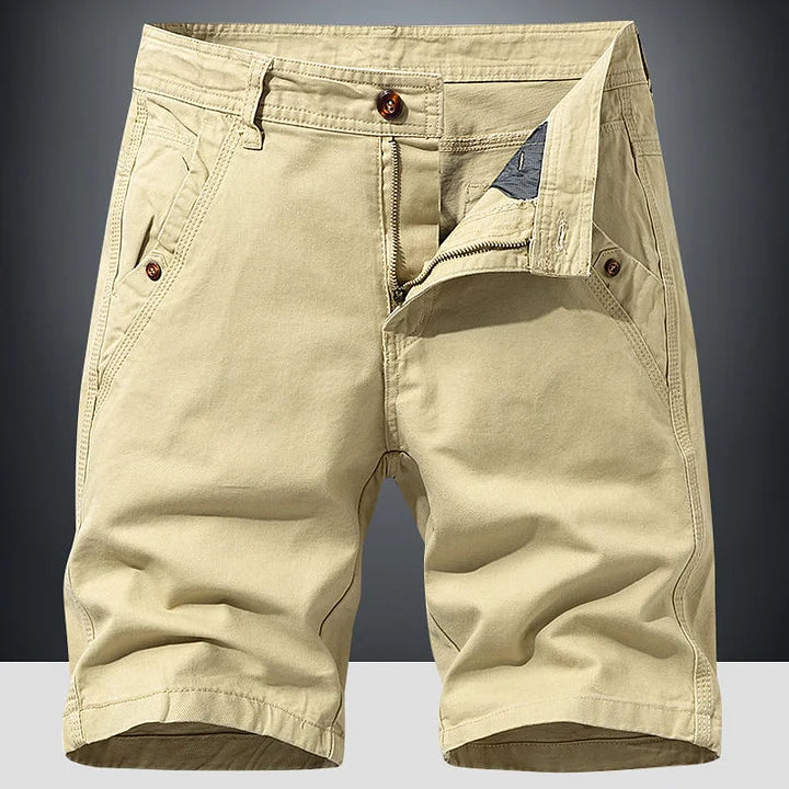 Chino shorts homem corte relaxado disponível em várias cores