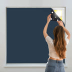Cortinas blackout portáteis para quarto e sala com isolamento térmico, instalação interior