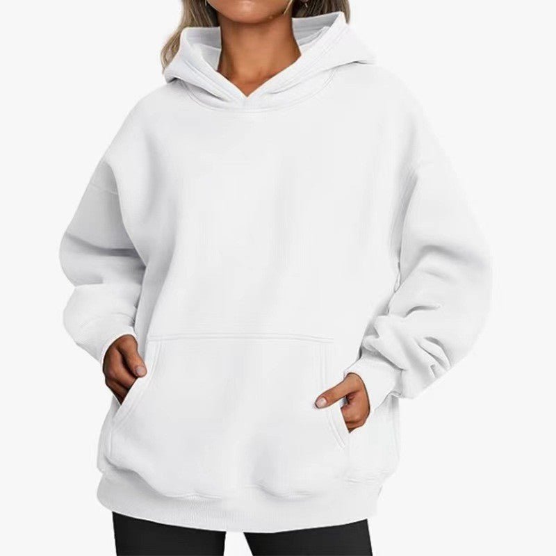 Hoodie algodão leve com estampa de pôr do sol corte relaxado