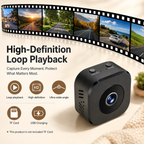 Câmera de segurança sem fio 1080P HD com visão noturna e montagem magnética compacta