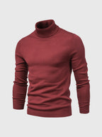 Camisola gola alta homem algodão lavável à máquina