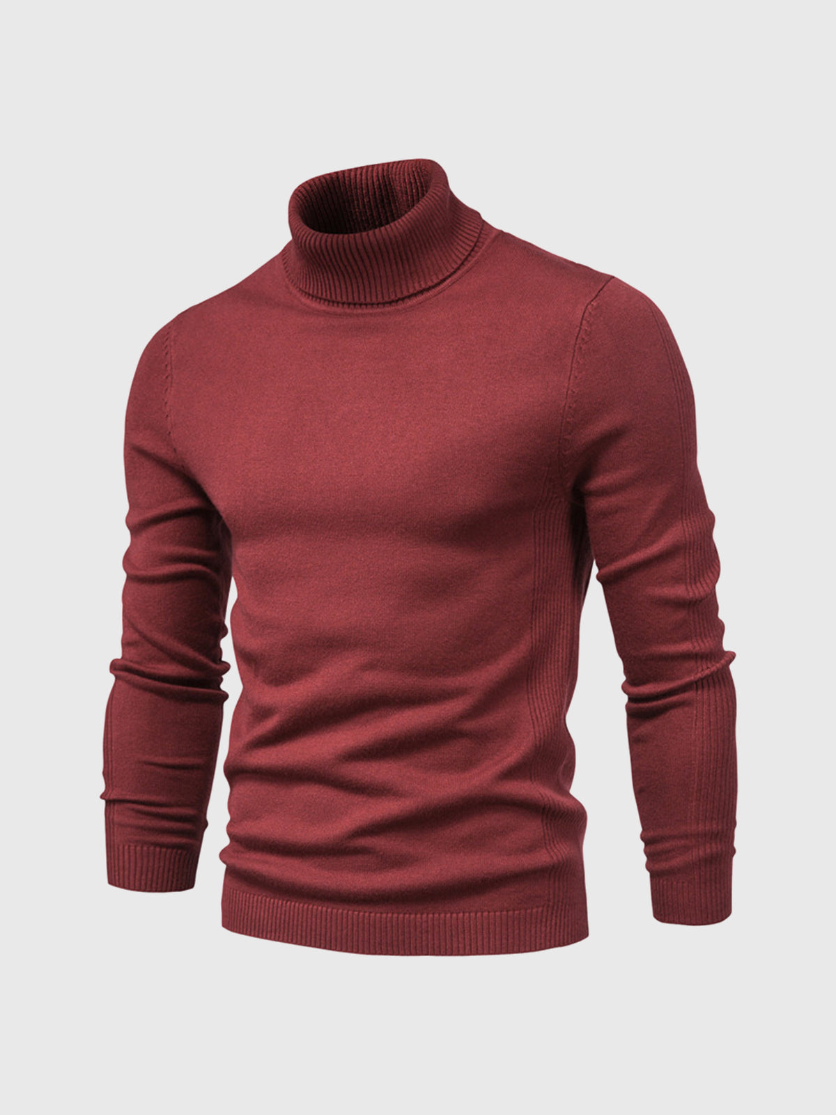 Camisola gola alta homem algodão lavável à máquina