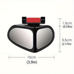 Espelhos de ponto cego para carros HD 360° ajustável formato oval kit com 2 unidades