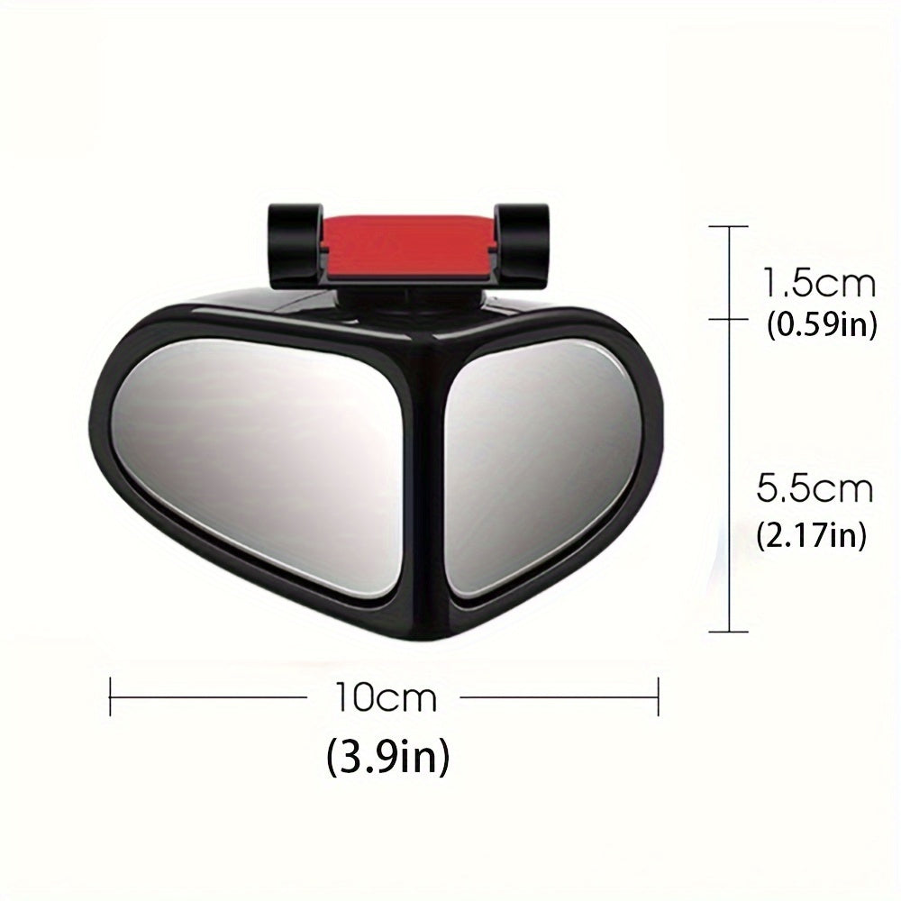 Espelhos de ponto cego para carros HD 360° ajustável formato oval kit com 2 unidades