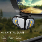 Espelhos de ponto cego para carros HD 360° ajustável formato oval kit com 2 unidades