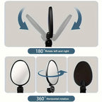 Espelhos retrovisores para bicicleta ângulo largo formato oval encaixe universal, 2 unidades