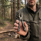Multitool dobrável 18 em 1 com alicate de bico longo, compacto e tático para camping