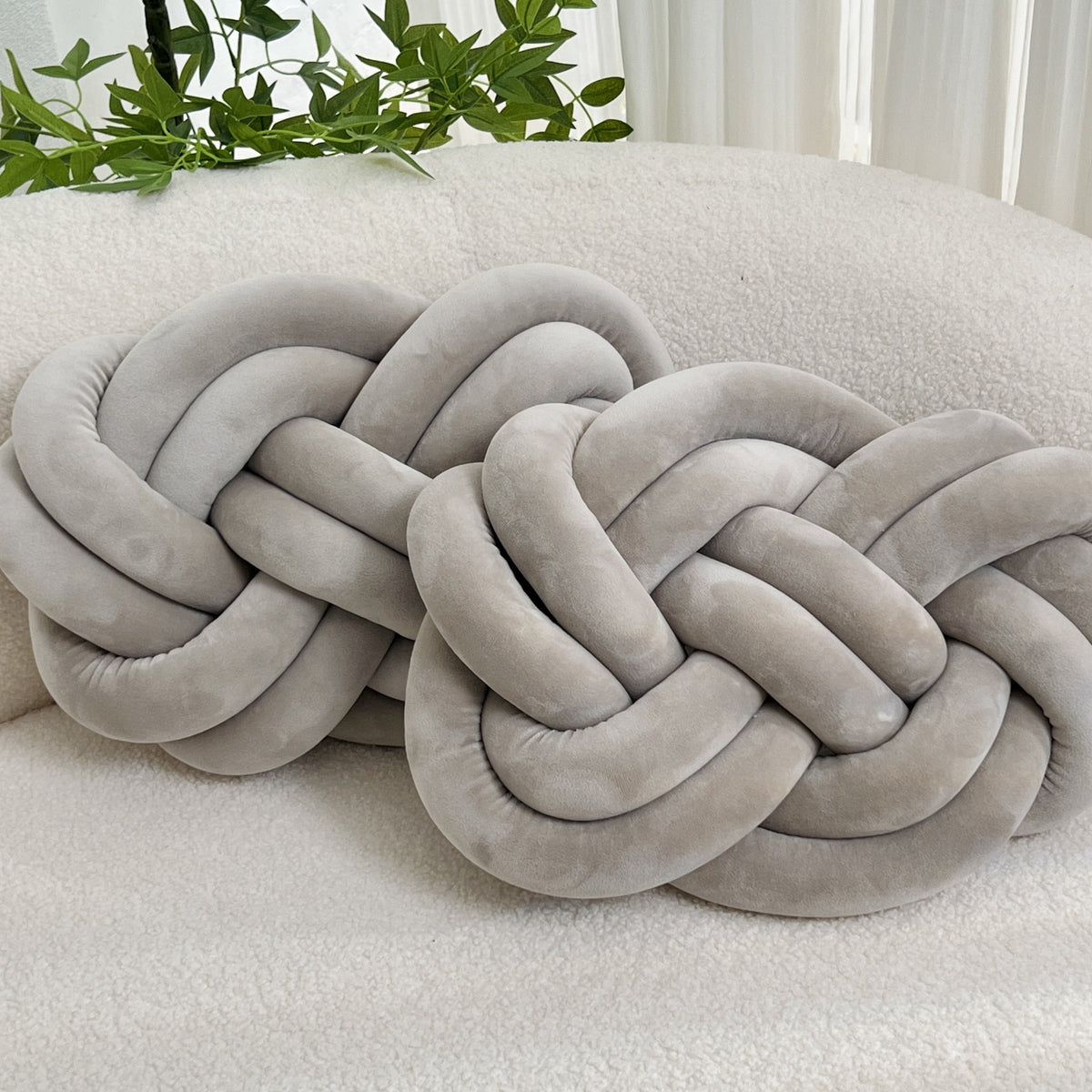 Almofadas decorativas de pelúcia macia, pack 2 unidades, design geométrico para sofá e cama