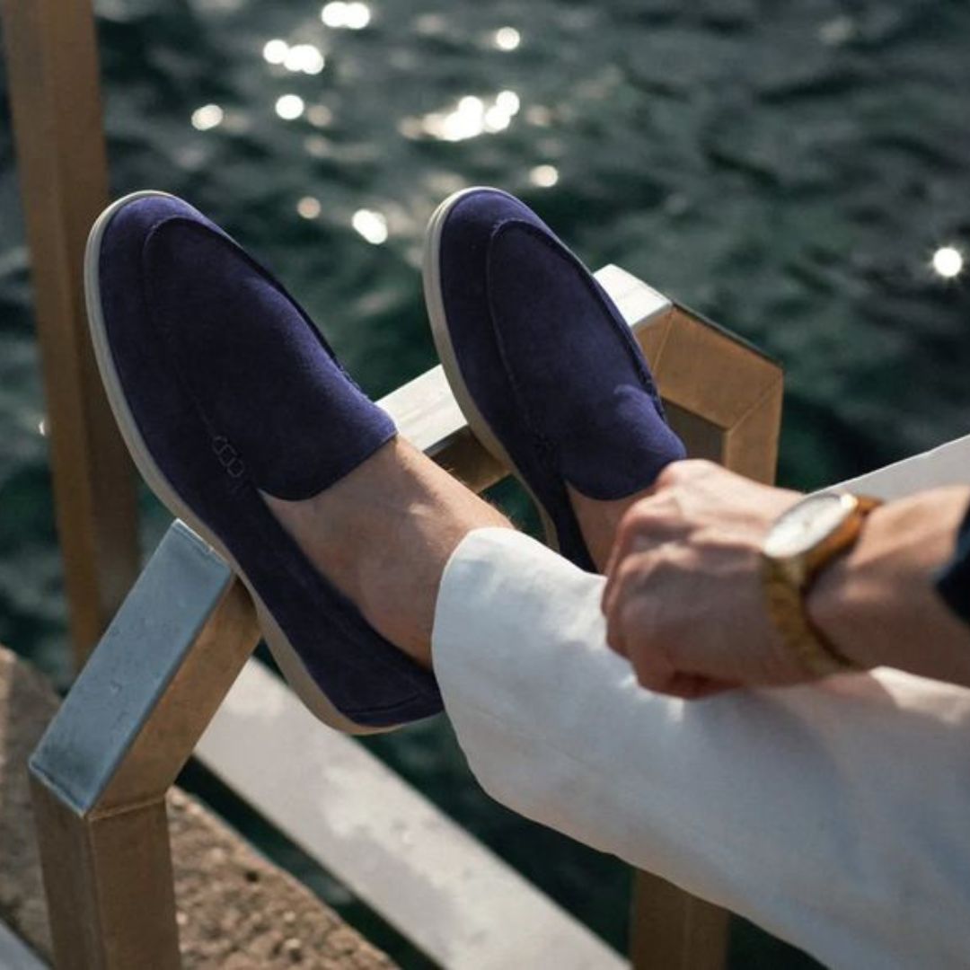 Mocassins masculinos clássicos confortáveis slip-on em várias cores