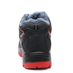 Sapatos de segurança biqueira de aço impermeável antiderrapante para inverno