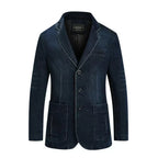 Blazer moderno casual para homem com lapela clássica e fecho de botões
