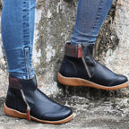 Botas ortopédicas impermeáveis com suporte de arco e sola antiderrapante