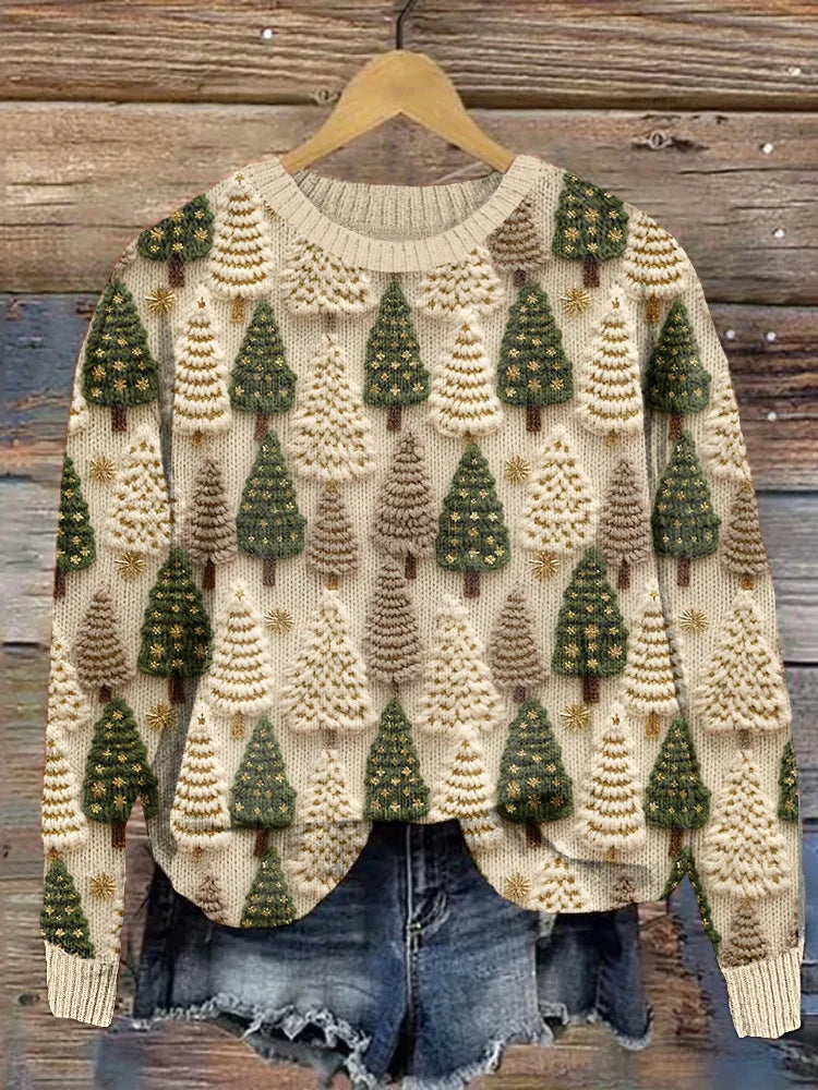 Camisola de Natal toque suave corte relaxado com motivo natalício