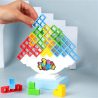 Torre de Equilíbrio Puzzle jogo de construção 3D com blocos coloridos para crianças