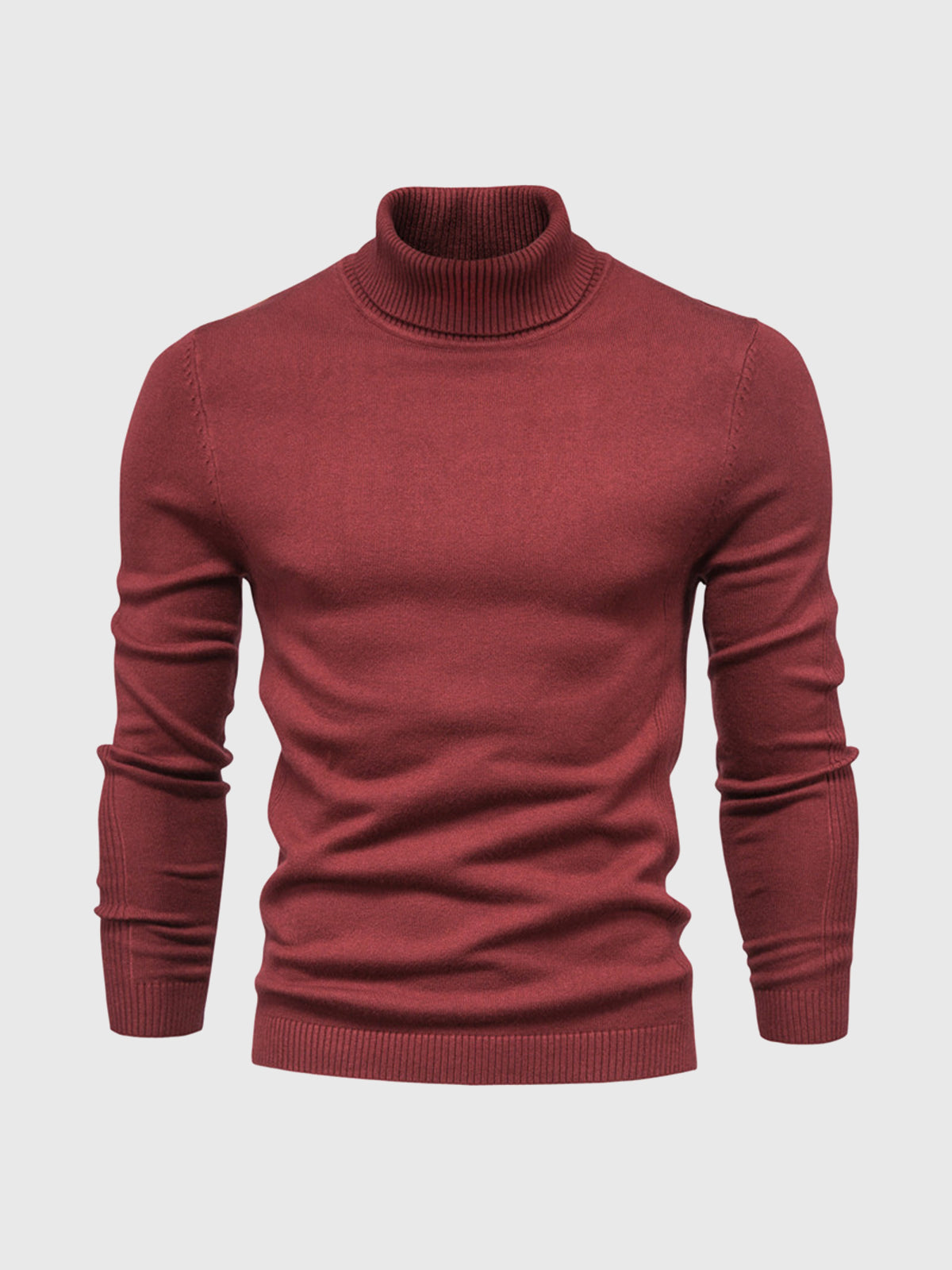 Camisola gola alta homem algodão lavável à máquina