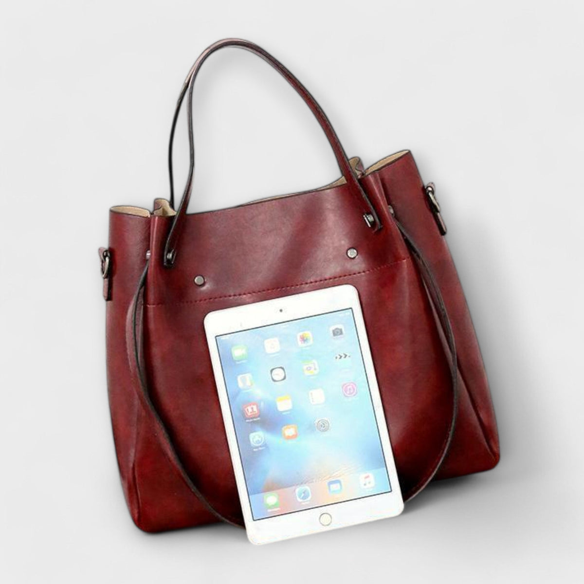 Conjunto de bolsas vintage 4 peças espaçosas com alças resistentes