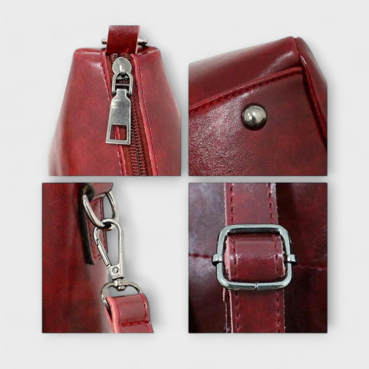 Conjunto de bolsas vintage 4 peças espaçosas com alças resistentes