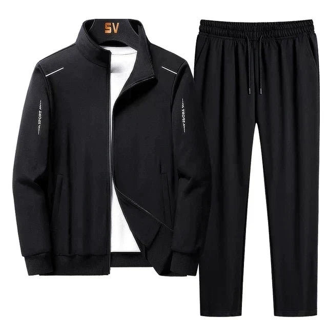 Conjunto de fato de treino masculino duas peças casual desportivo