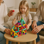 Brinquedos magnéticos varas magnéticas educativas para crianças, estimulação criatividade infantil