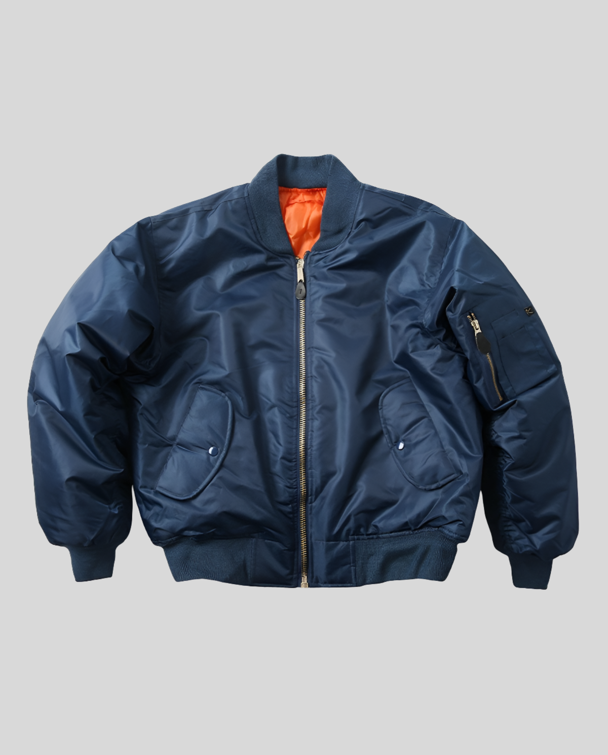 Bomber jacket clássica mulher comprimento anca com acabamentos canelados