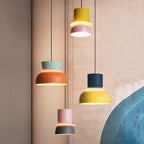 Luminária pendente dome nórdica led liga de zinco bicolor estilo escandinavo