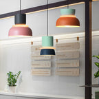 Luminária pendente dome nórdica led liga de zinco bicolor estilo escandinavo