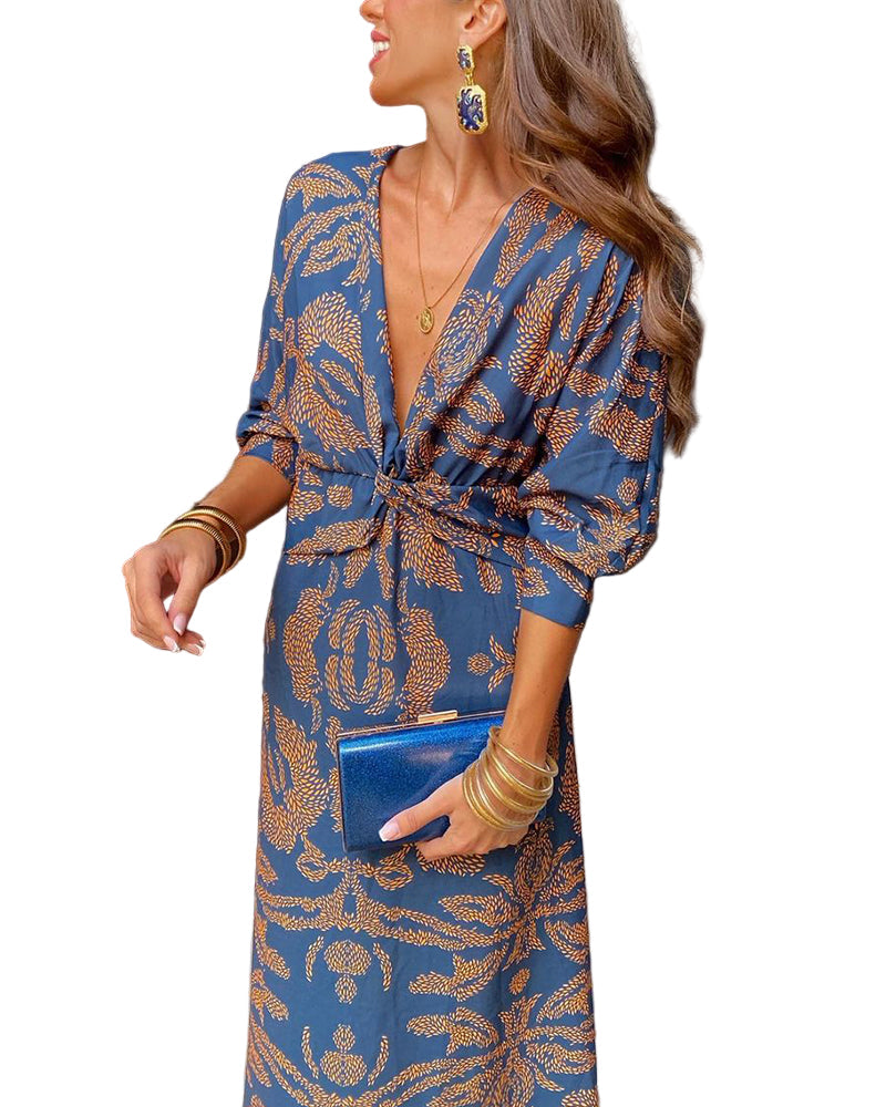 Vestido midi feminino elegante de corte ajustado disponível em azul verde e vermelho